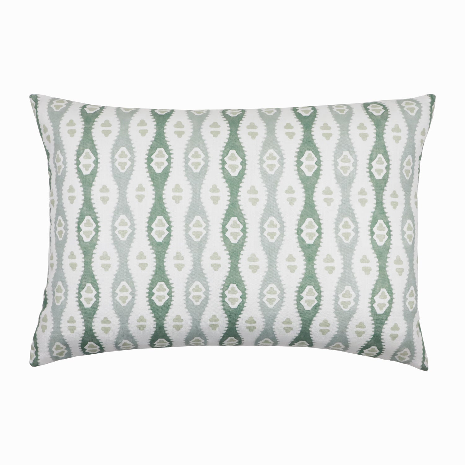 Piper Collection Mia Sage and Cream Abstract Stripe Printed Pillow
